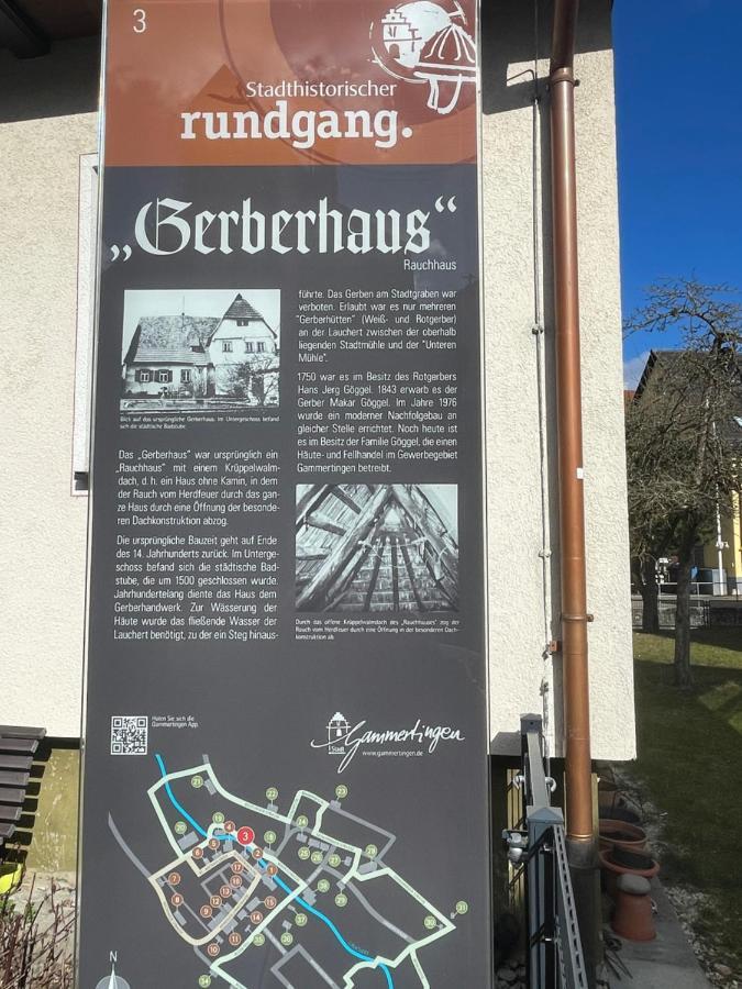 Ferienwohnung Im Gerberhaus 감메르팅엔 외부 사진